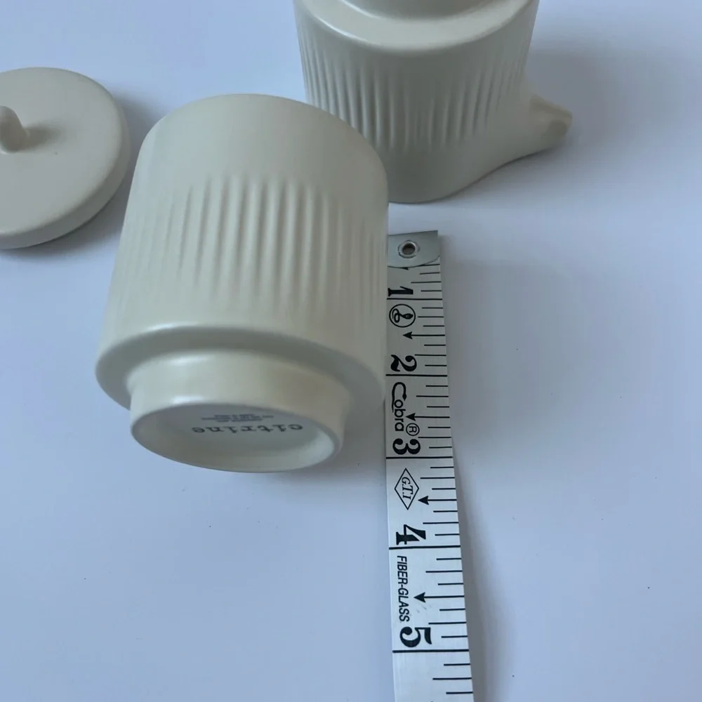 Citrine Cream Ceramic Sugar and Creamer Set
